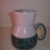 Ceramic pitcher signed Yvon Roy
