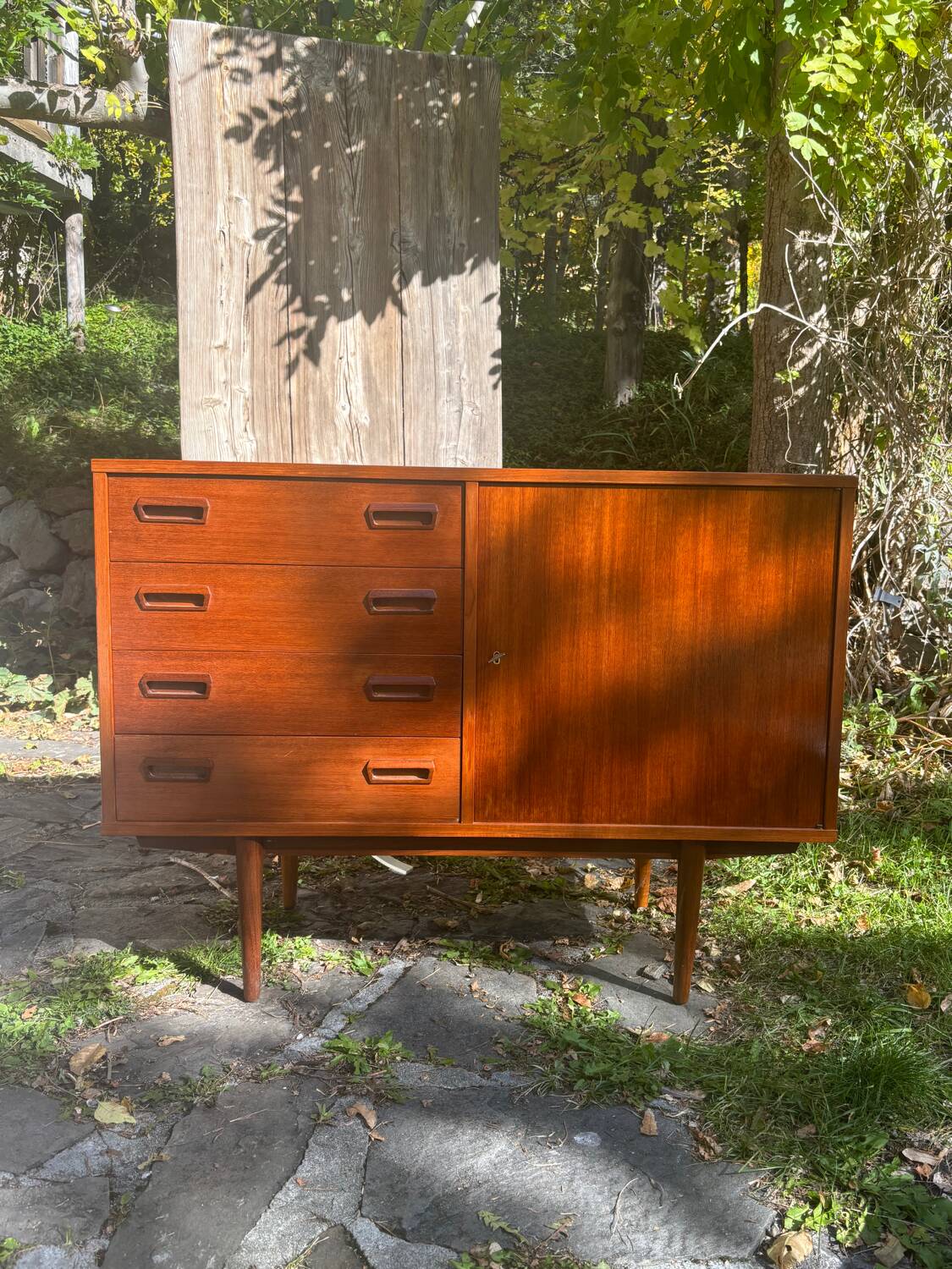 Small vintage Scandinavian sideboard