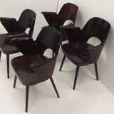 4 chaises Oswald Haerdtl pour Ton, Tchécoslovaquie