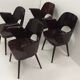 4 Oswald Haerdtl chairs for Ton, Czechoslovakia