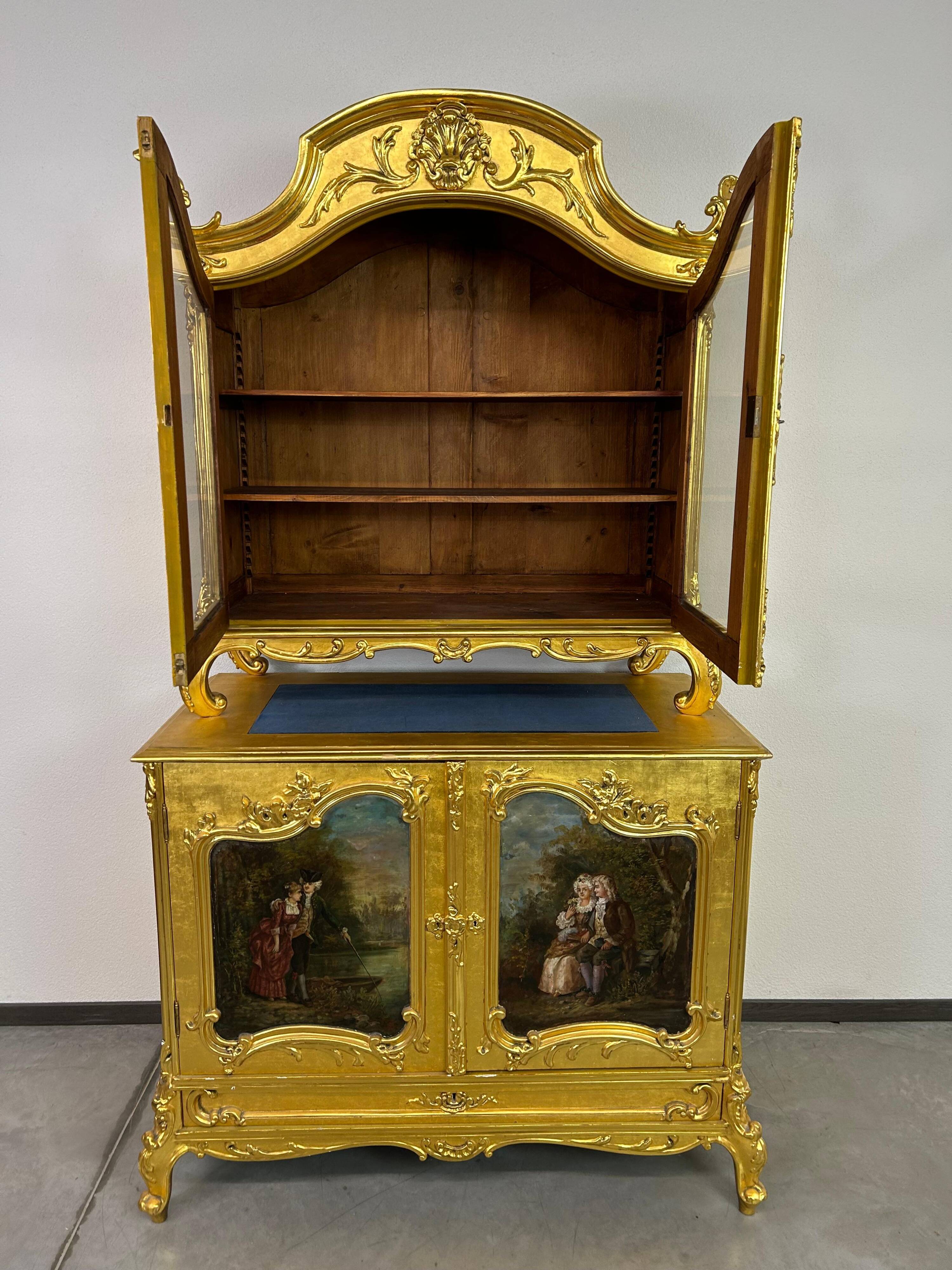 Enfilade Rococo dorée XVIIIe siècle