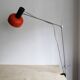 1970s Czechoslovak Orange Clamp Lamp by NAPAKO