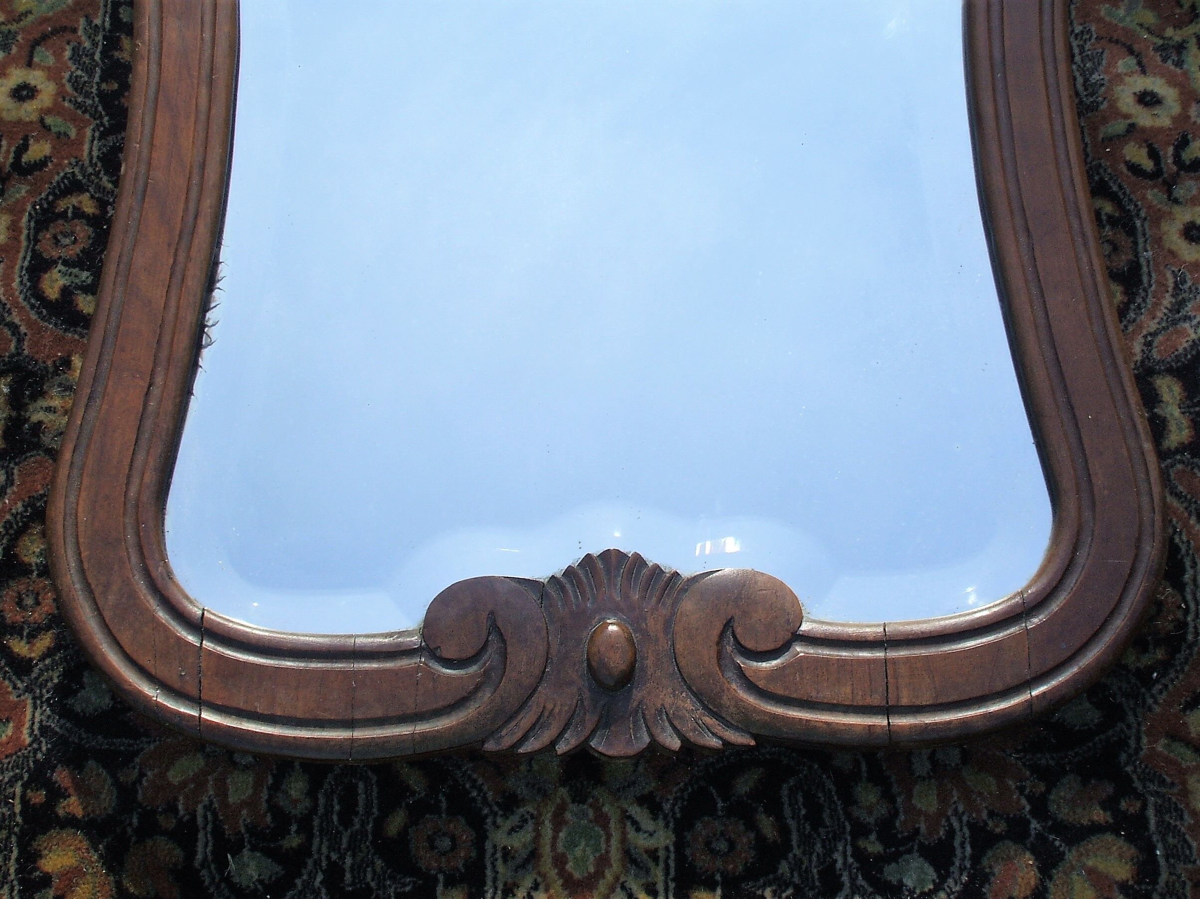Beveled mirror frame wood 54x70cm