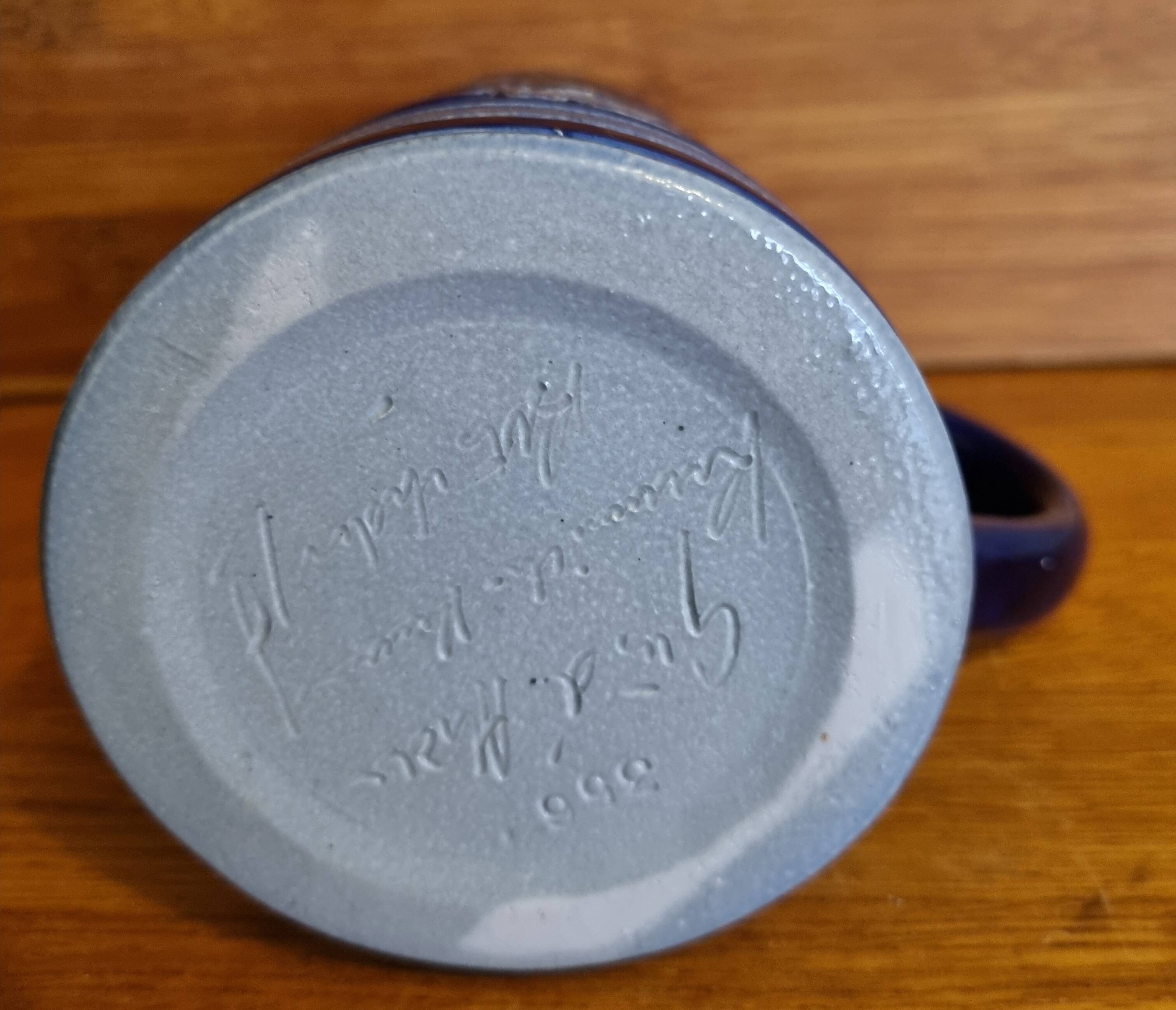 Salt-glazed stoneware mug from Alsace Krumeich-Remmy Betschdorf