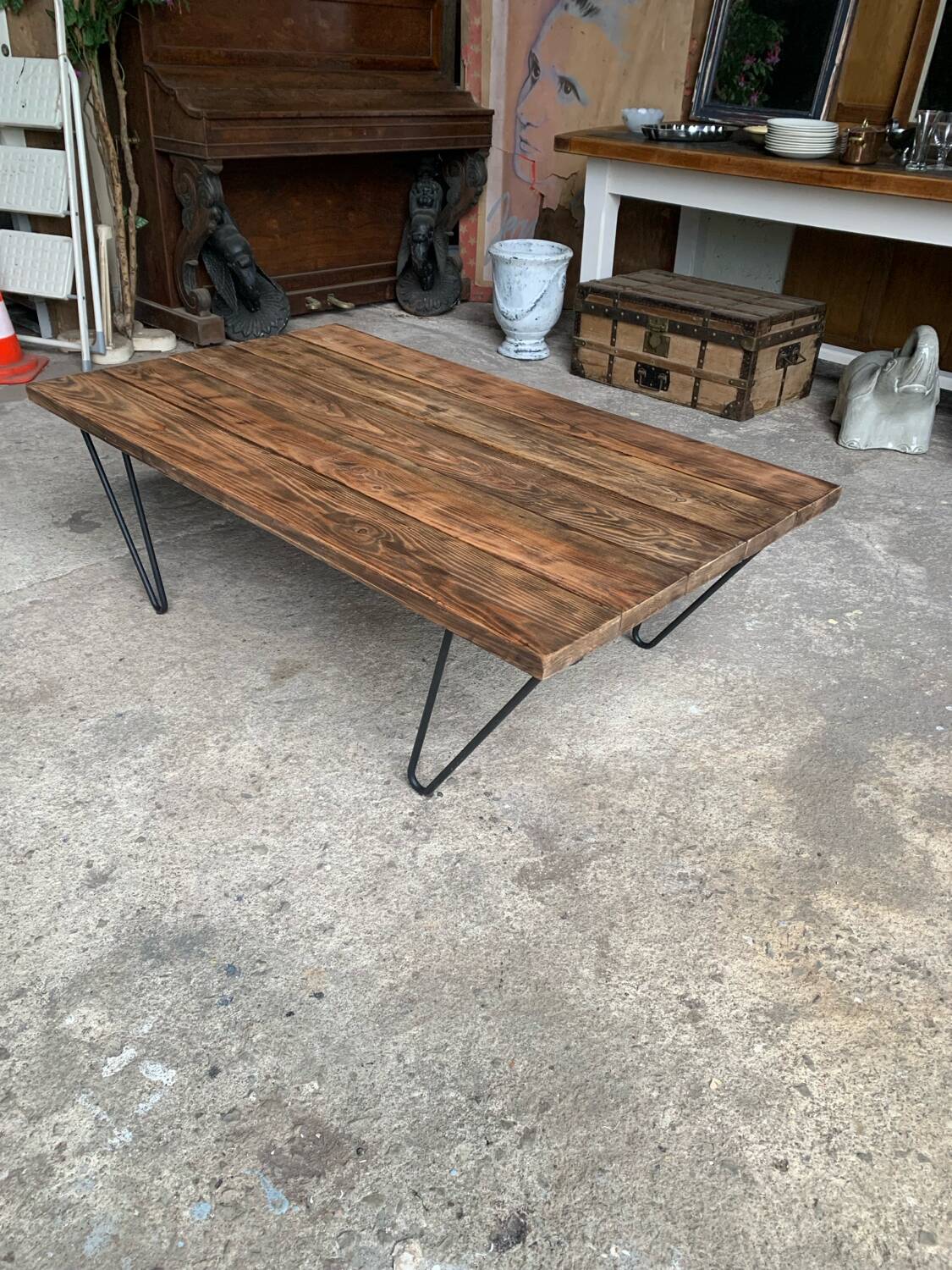 Vintage & contemporary coffee table
