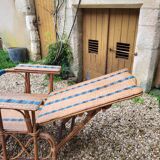 Rattan armchair / chaise longue