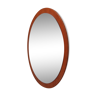 Miroir danois en teck années 60 diamètre 100cm