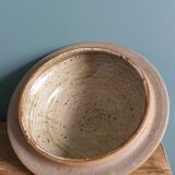 Soup tureen, vegetable dish in Puisaye stoneware signed by Jean-Pierre Prud’homme.