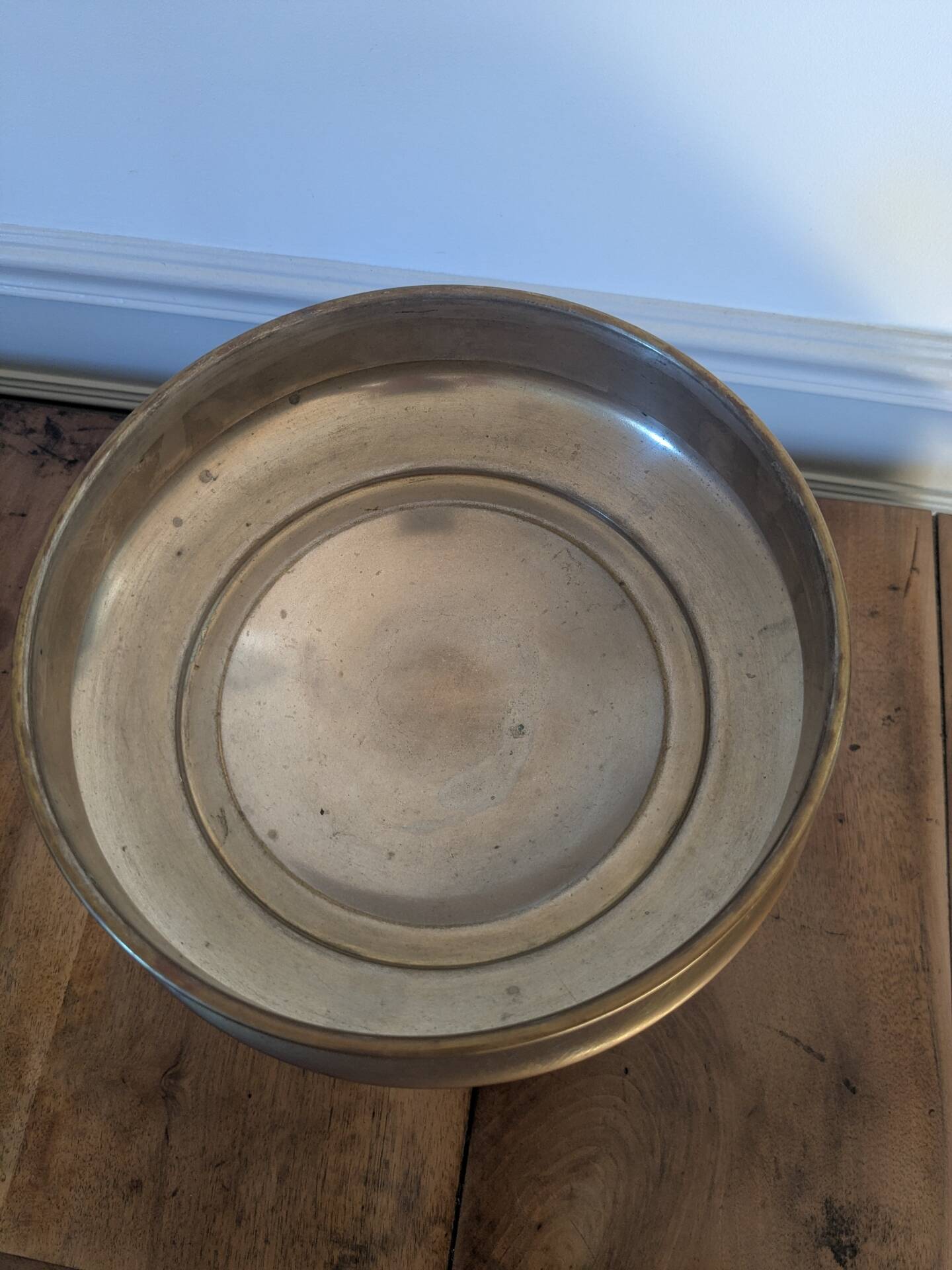 Brass pedestal cup
