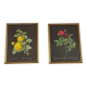 Pair of flower engravings