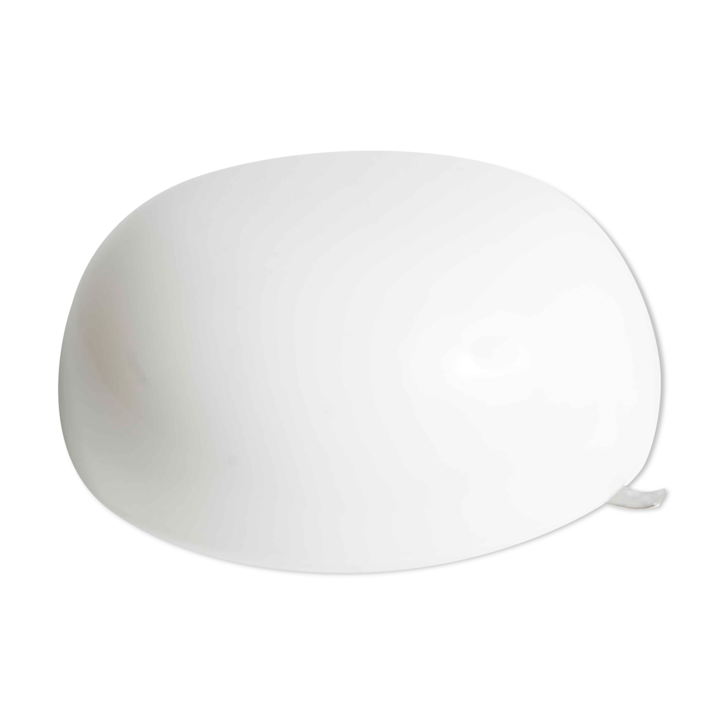 1960 Round white opaline