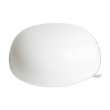 1960 Round white opaline