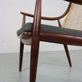 Peter Hvidt& Orla Mølgaard-Nielsen FD146 Cane Back Easy Chair, Denmark