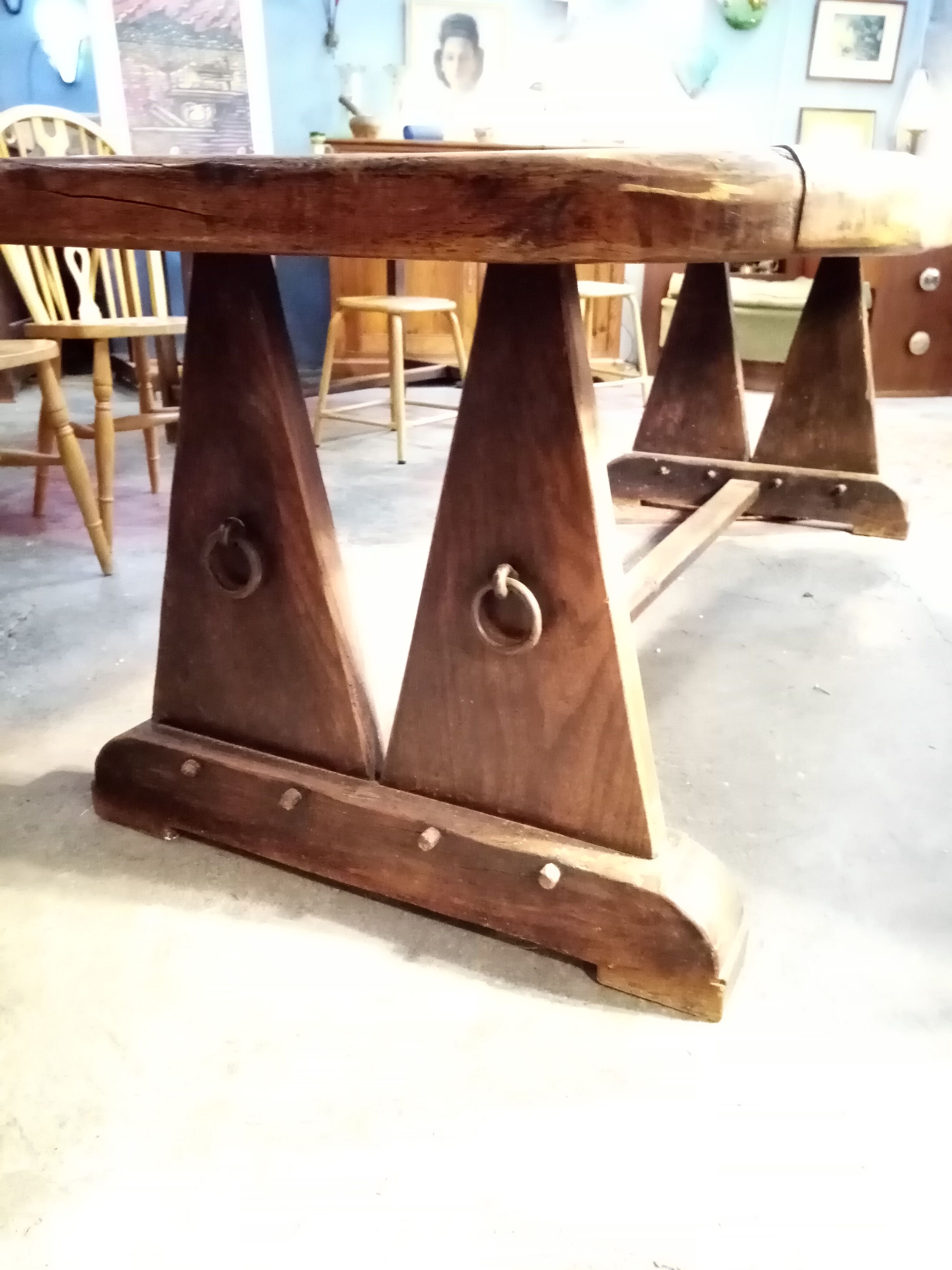Brutalist farm table