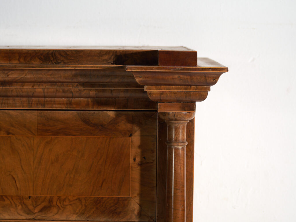 Antique Biedermeier walnut secretary – Austria, circa 1840