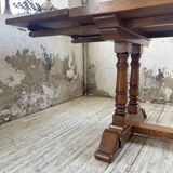 3m oak table from 1950 with its extensions