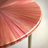 Table basse marqueterie de paille
