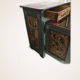 Parisian buffet with hand-painted patterns, 2 doors and 2 drawers.