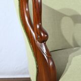 Small Mahogany Backsplash Daybed, Return from Egypt Style – Early 20th Century