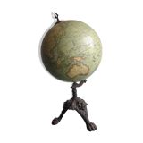 Earth globe l lebegue world map with cast 60cm paris xix