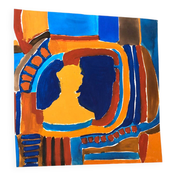 Abstract Gouache on paper