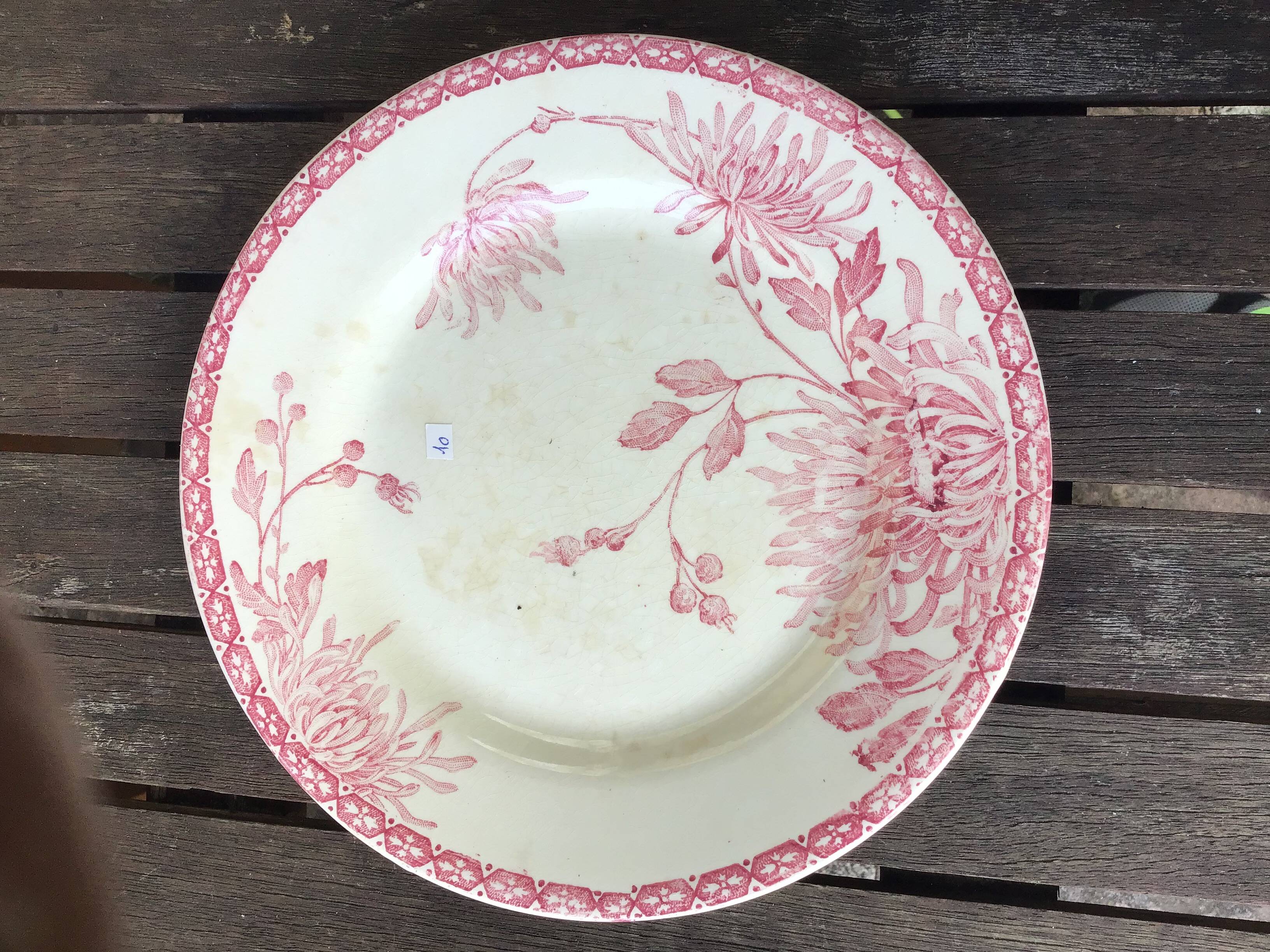 Assiettes à dessert « Turenne » de Creil et Montereau