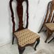 Set of eight Dutch marquetry chairs from the 19th century.