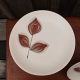 Lot d'assiettes plates Niderviller décor Hêtre