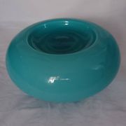 Art Deco Ceiling Lamp Turquoise Opaline Glass