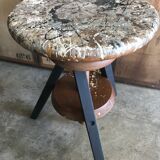 Stool with screws vintage artist painter wood