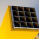 Yellow wall lamp Kubus Elidus - Sweden, 1970s