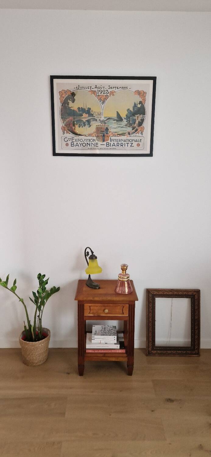 Low cabinet in blond cherry wood, Directoire style