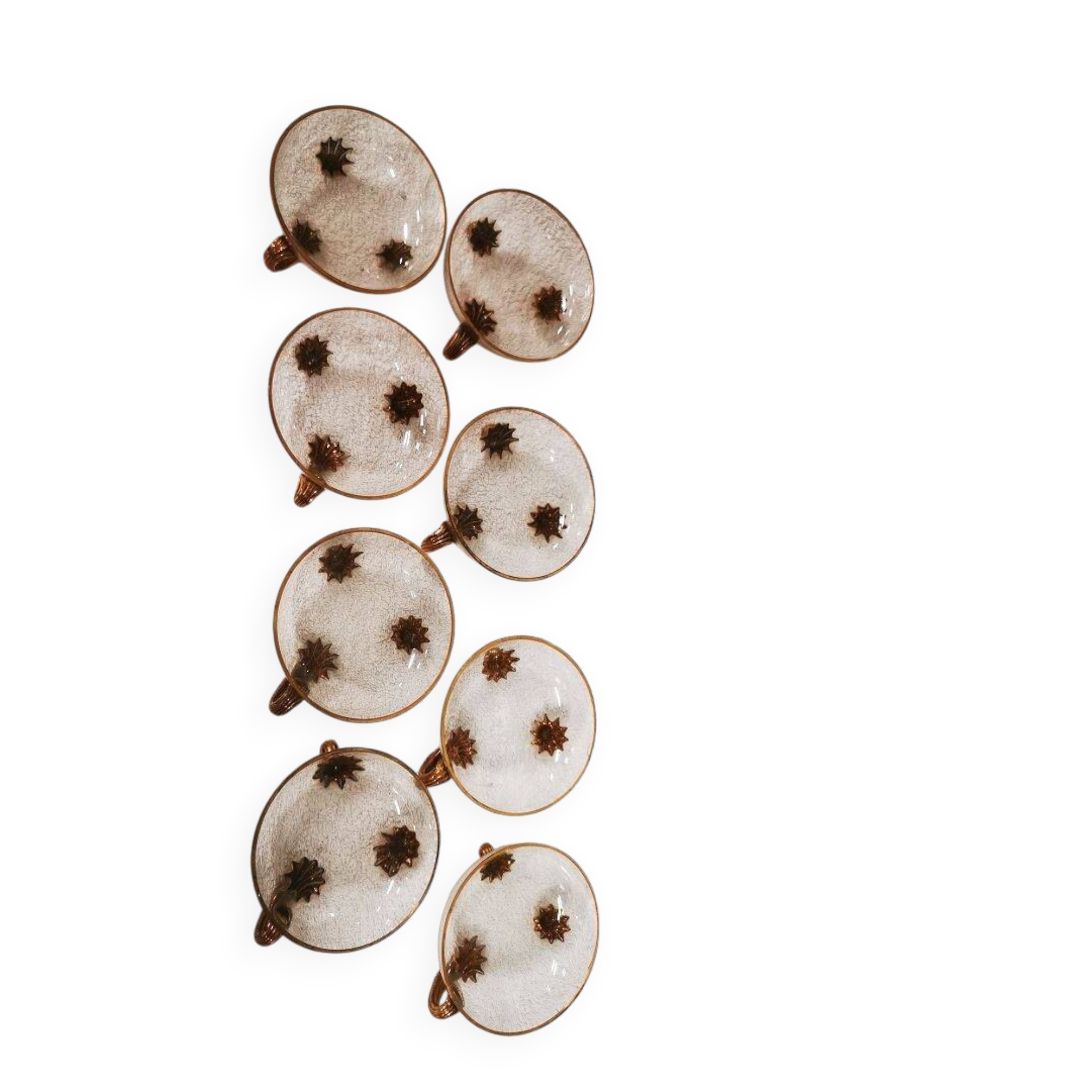 Set of 8 bowls from moser-millot cristallerie by karlsbad.