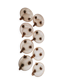 Set of 8 bowls from moser-millot cristallerie by karlsbad.