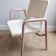 Retro vintage armchair child metal and plastic spirit school mullca