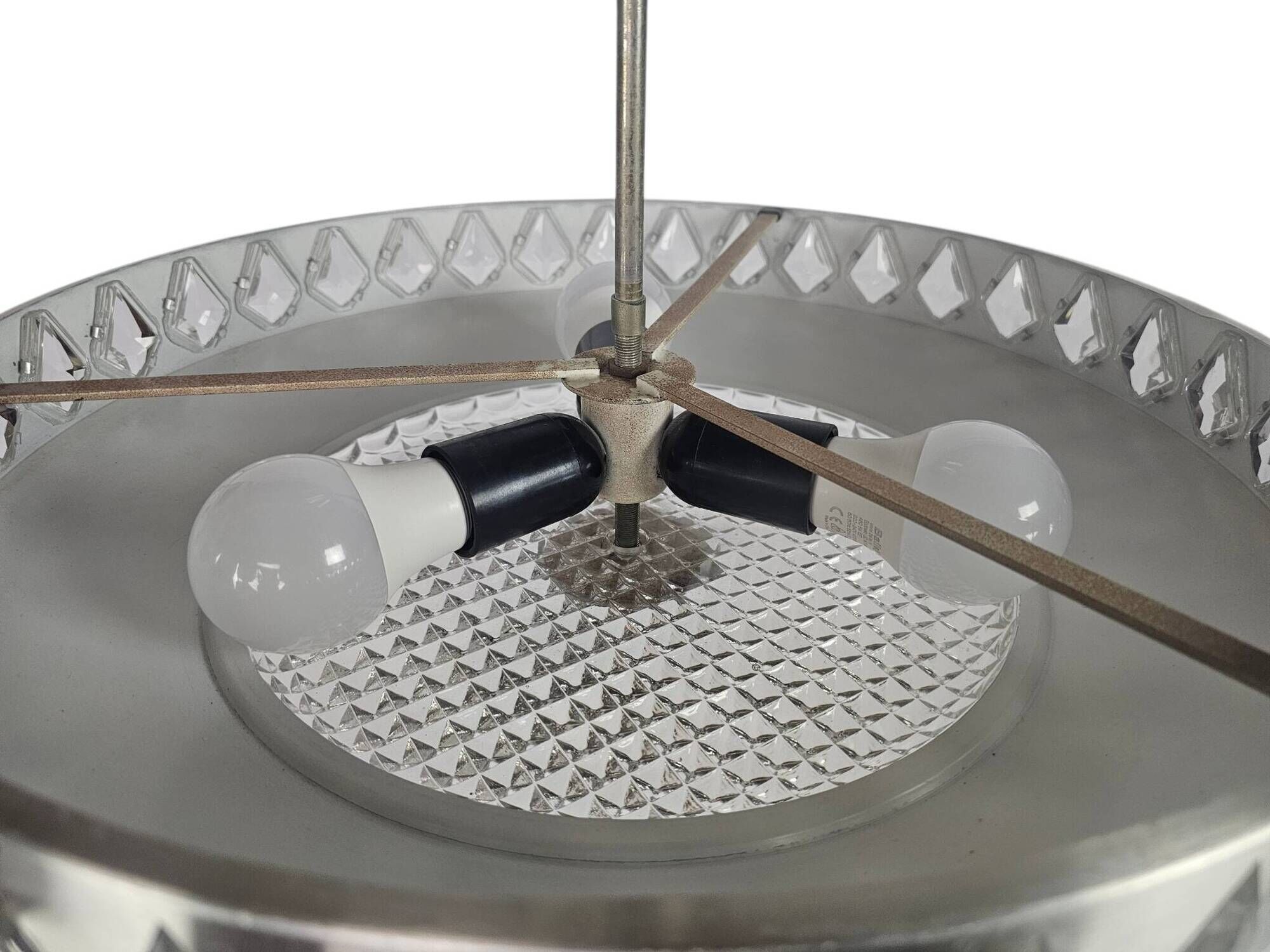 Vitrika - Orrefors - Carl Fagerlund - UFO lamp - Sweden - 1960s