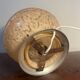 Clichy glass globe table lamp with aluminum base