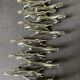 Vintage silver metal horse knife holder