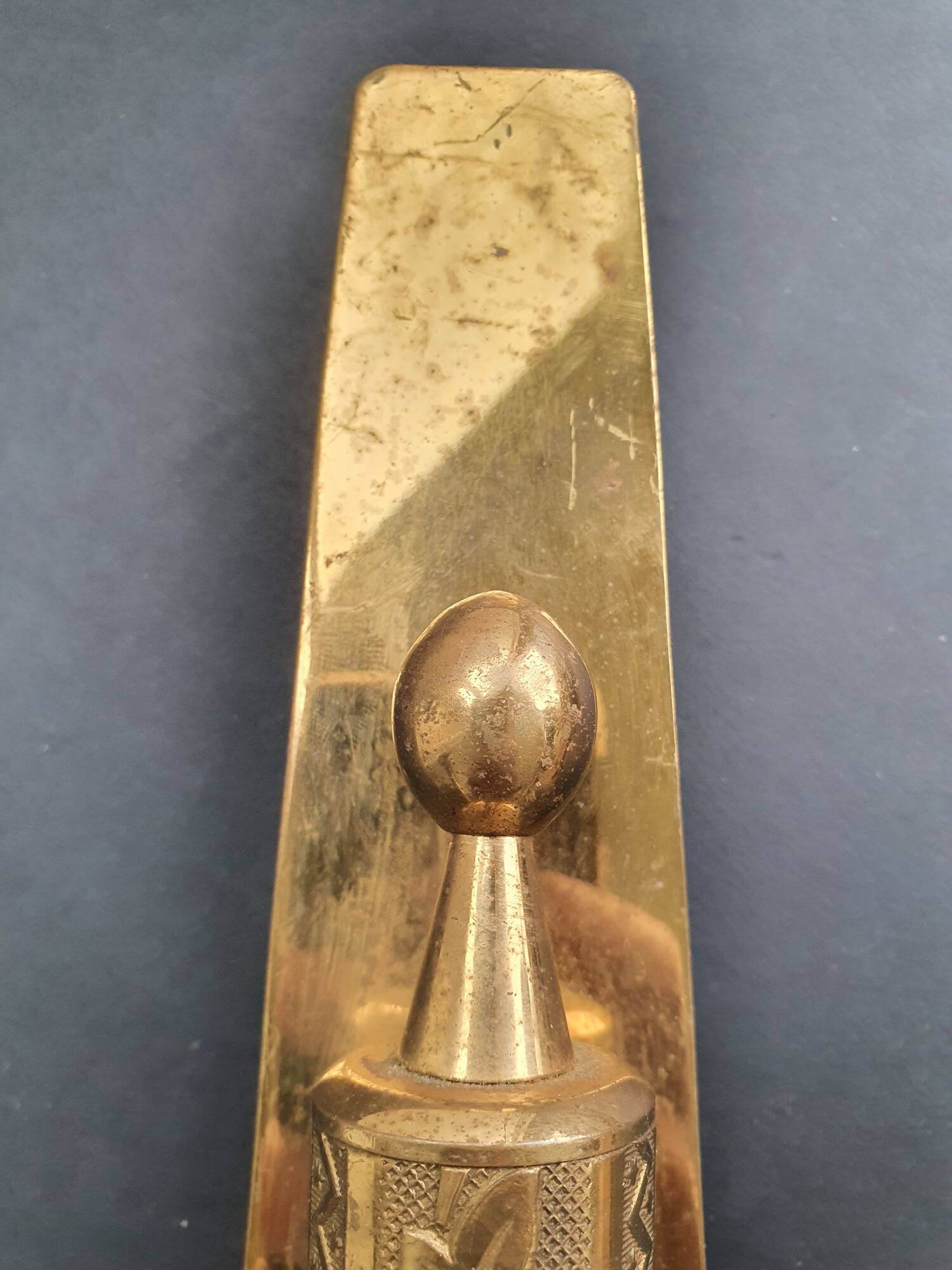 Pair of antique gold wall sconces