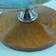 Globe earth world map bright wood wood chromed design vintage design