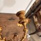 Pair of Gold Wall Sconces in Louis XVI Style from the Napoleonic III Era, Apolon, 19th Century