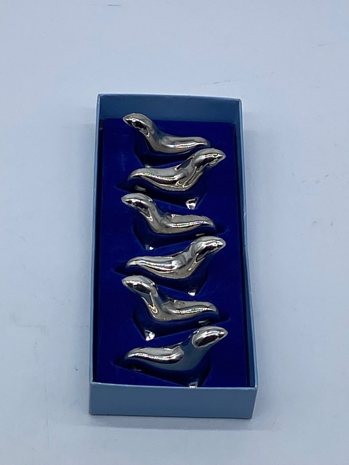 Set of 6 doors knives, seals 🦭, animal, art deco, vintage