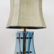 Lampe italienne, piètement en verre, années 60