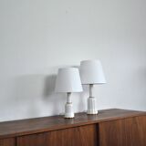 Lampes de table danoises classiques Heiberg en porcelaine