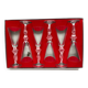 6 Bayel crystal champagne flutes