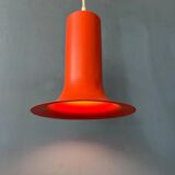 Vintage orange Raak cone pendant lamp