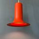Suspension vintage cône Raak orange