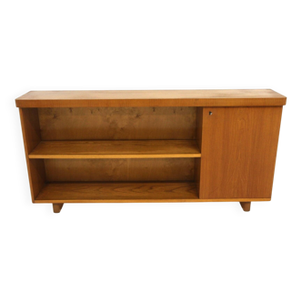 Scandinavian elm bookcase, Swedish modern, Sweden, 1940