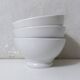 3 anciens bols en porcelaine blanche PILLIVUYT