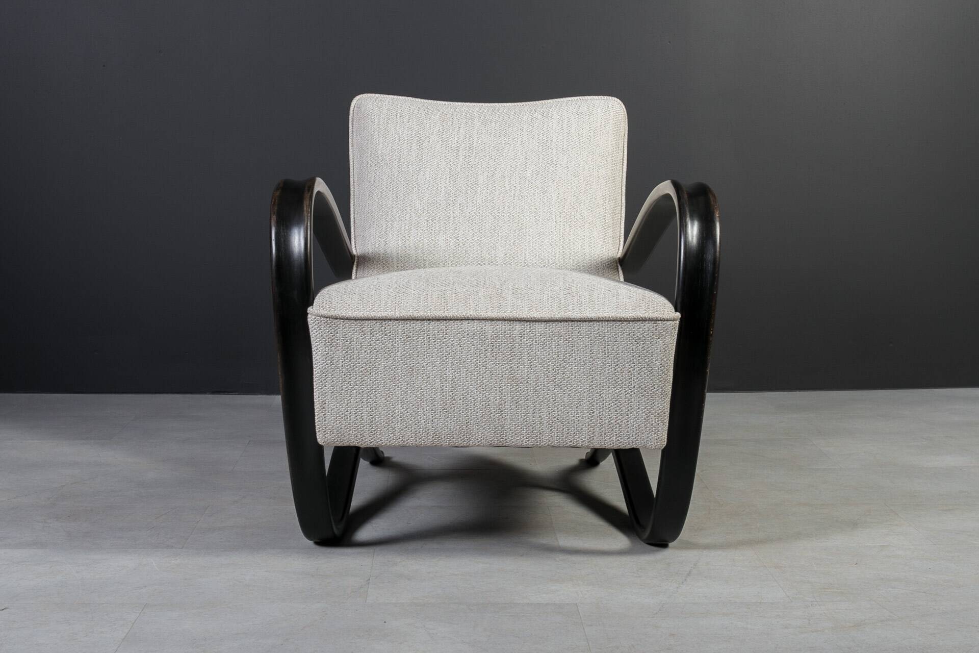 Set of two Art Deco Armchairs by J. Halabala, Model H269, 1930s